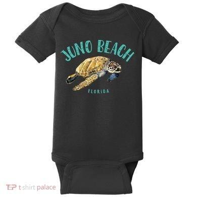 Juno Beach Florida Sea Turtle Design Baby Bodysuit