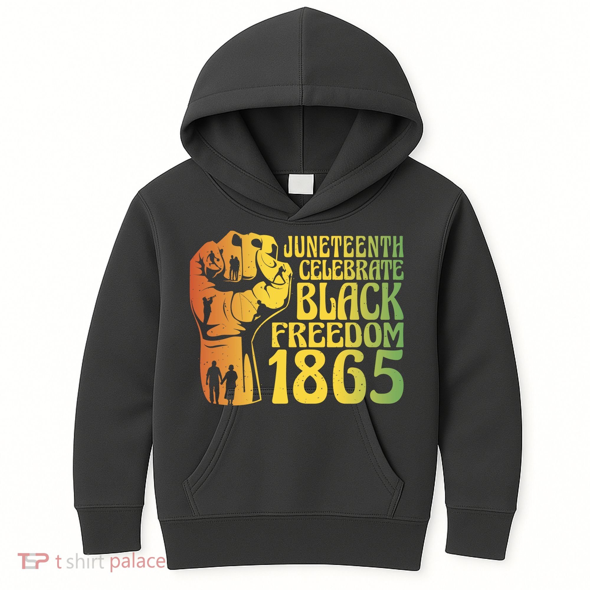 Juneteenth Black Freedom Day 1865 Kids Hoodie