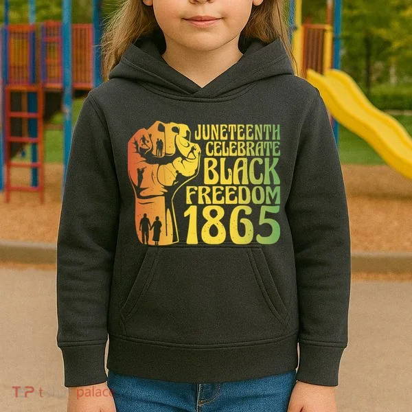 Juneteenth Black Freedom Day 1865 Kids Hoodie
