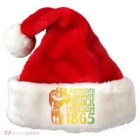 Juneteenth Black Freedom Day 1865 Santa Hat thumb 0