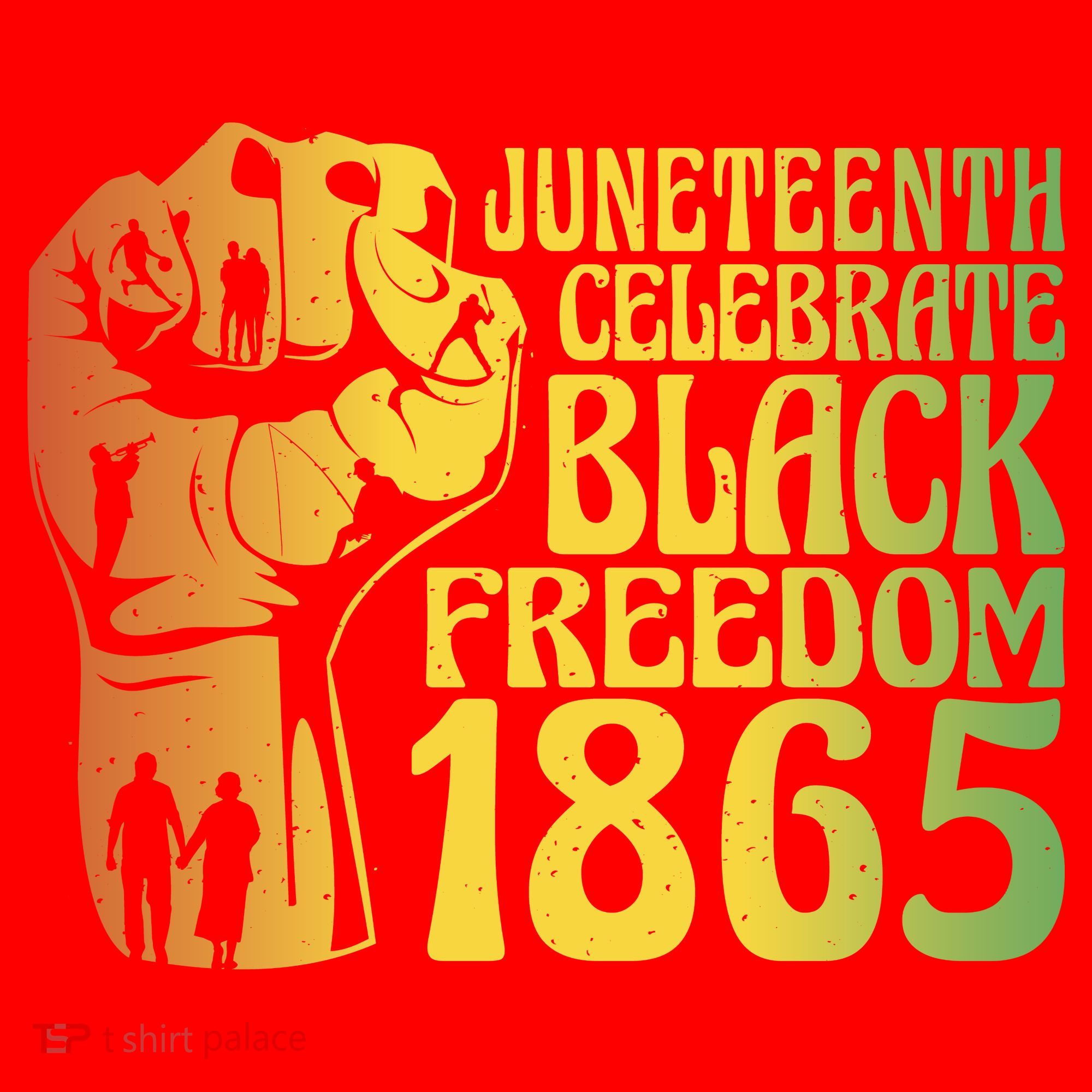 Juneteenth Black Freedom Day 1865 Santa Hat