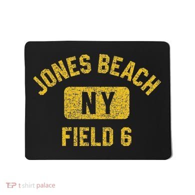 Jones Beach Field 6 Ny Gym Style Distressed Amber Print Mousepad