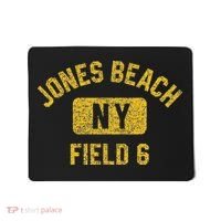 Jones Beach Field 6 Ny Gym Style Distressed Amber Print Mousepad thumb 0