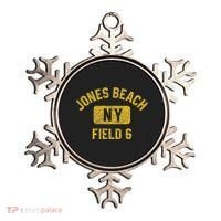 Jones Beach Field 6 Ny Gym Style Distressed Amber Print Ornament thumb 0