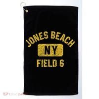 Jones Beach Field 6 Ny Gym Style Distressed Amber Print Golf Towel thumb 0