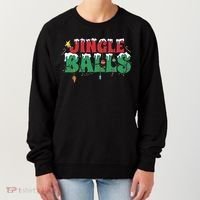 Jingle Balls Funny Christmas Holiday Women's Sweatshirt thumb 0