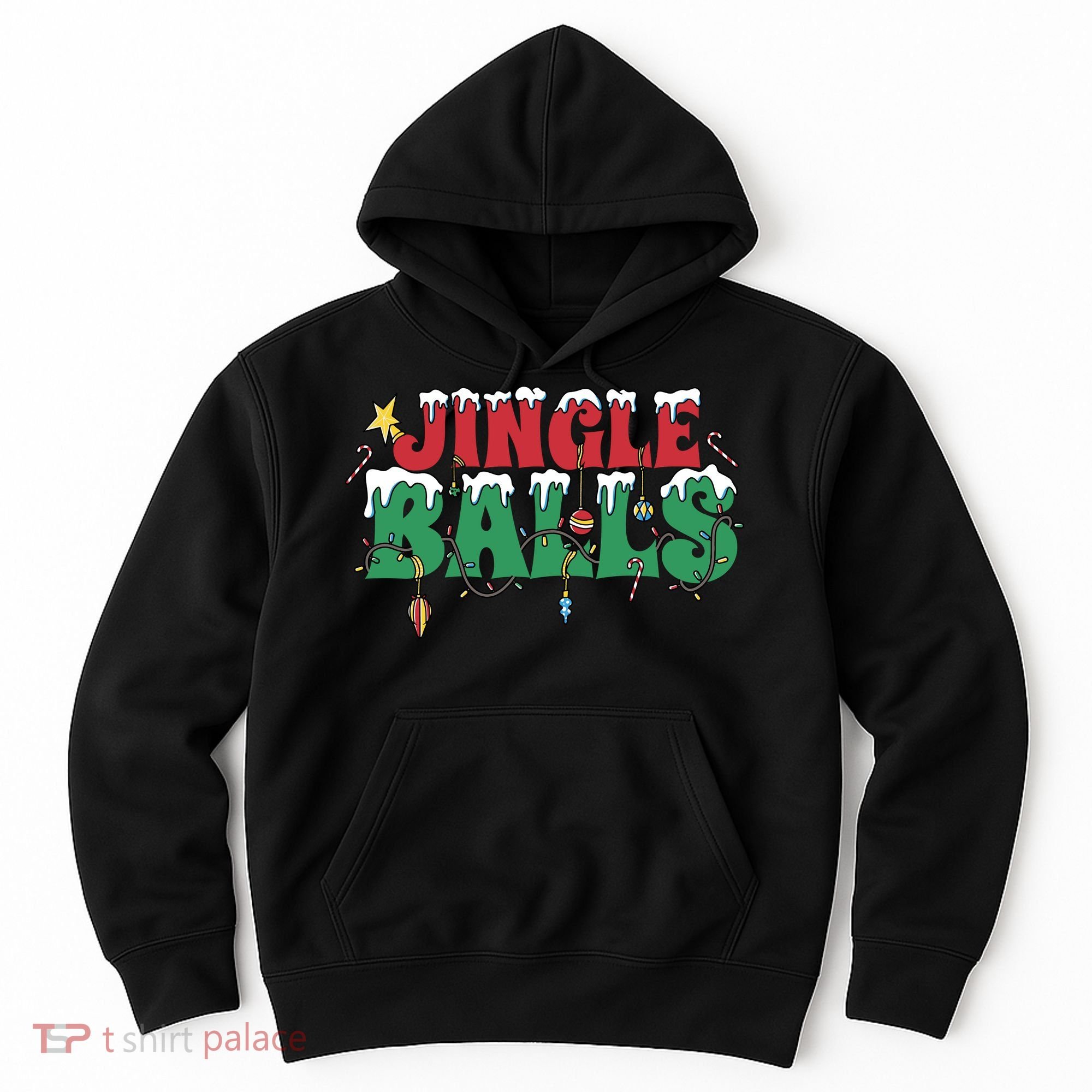 Jingle Balls Funny Christmas Holiday Hoodie