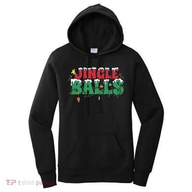 Jingle Balls Funny Christmas Holiday Women's Hoodie