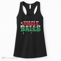 Jingle Balls Funny Christmas Holiday Women's Tank Top thumb 0