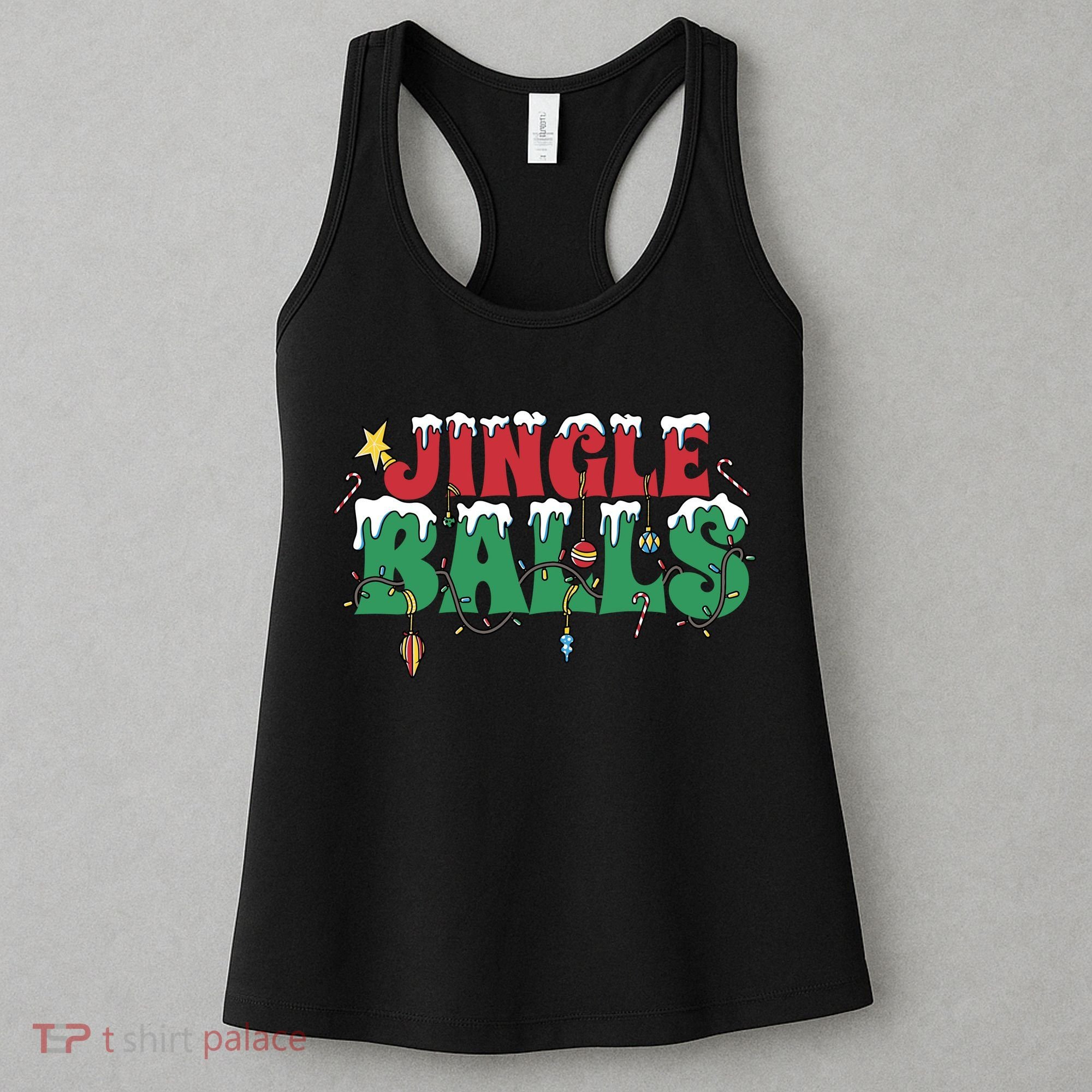 Jingle Balls Funny Christmas Holiday Women's Tank Top