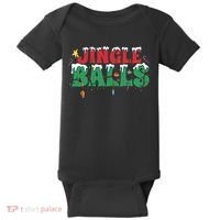Jingle Balls Funny Christmas Holiday Baby Bodysuit thumb 0