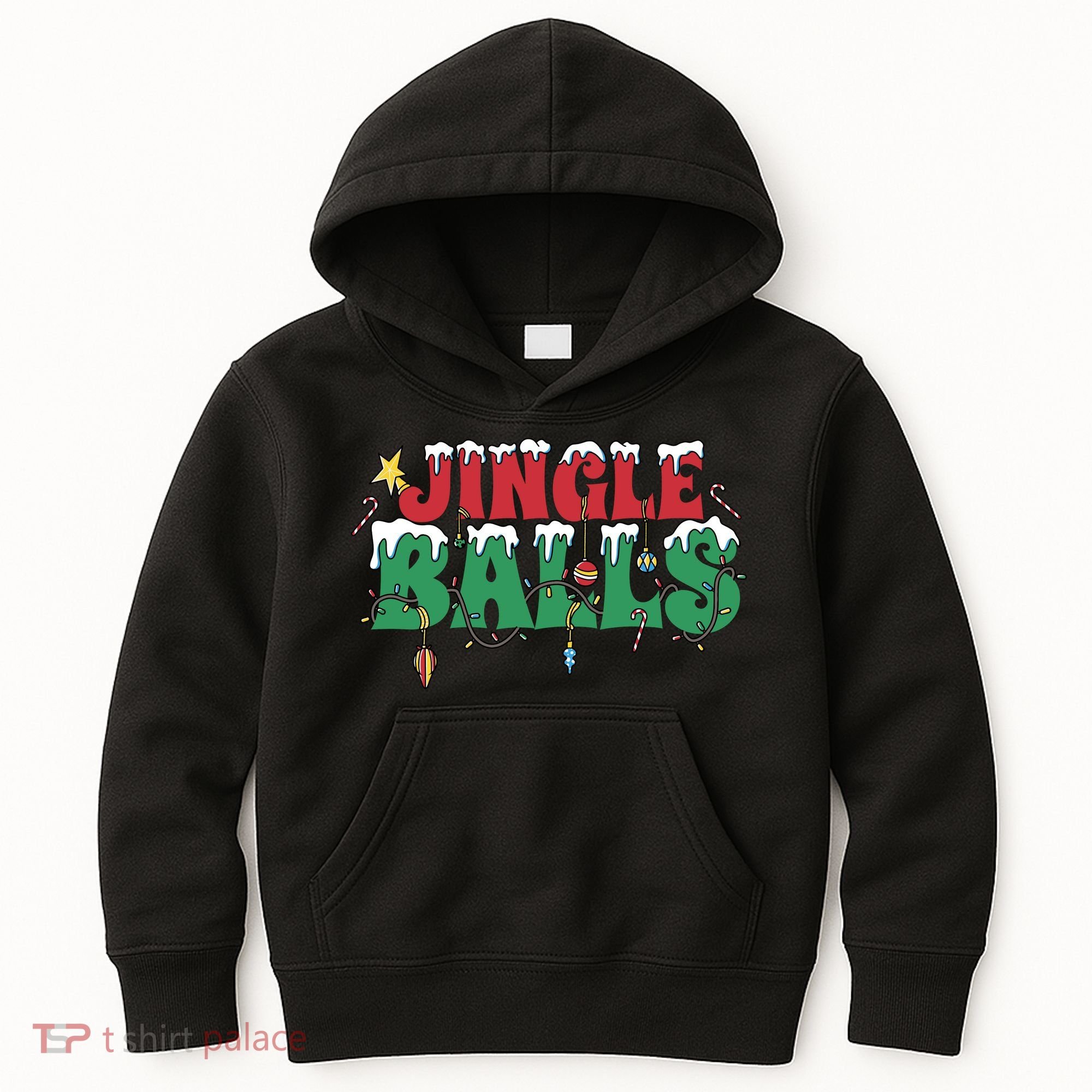 Jingle Balls Funny Christmas Holiday Kids Hoodie