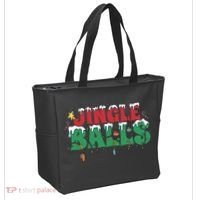 Jingle Balls Funny Christmas Holiday Tote Bag thumb 2
