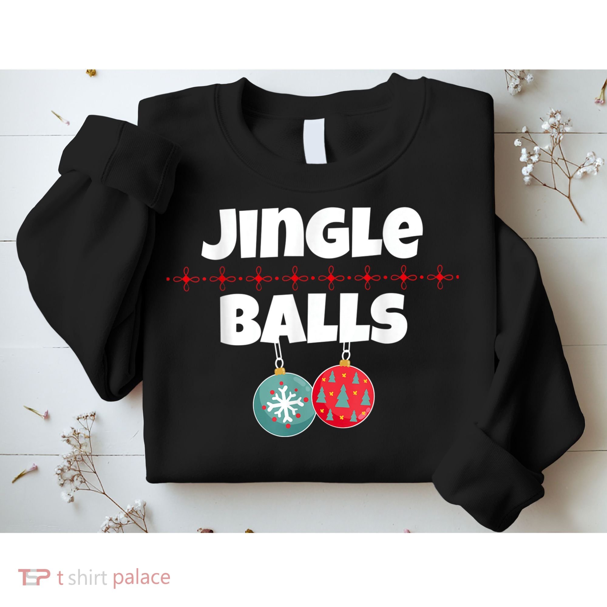 Jingle Balls Funny Matching Couple Chestnuts Sweatshirt