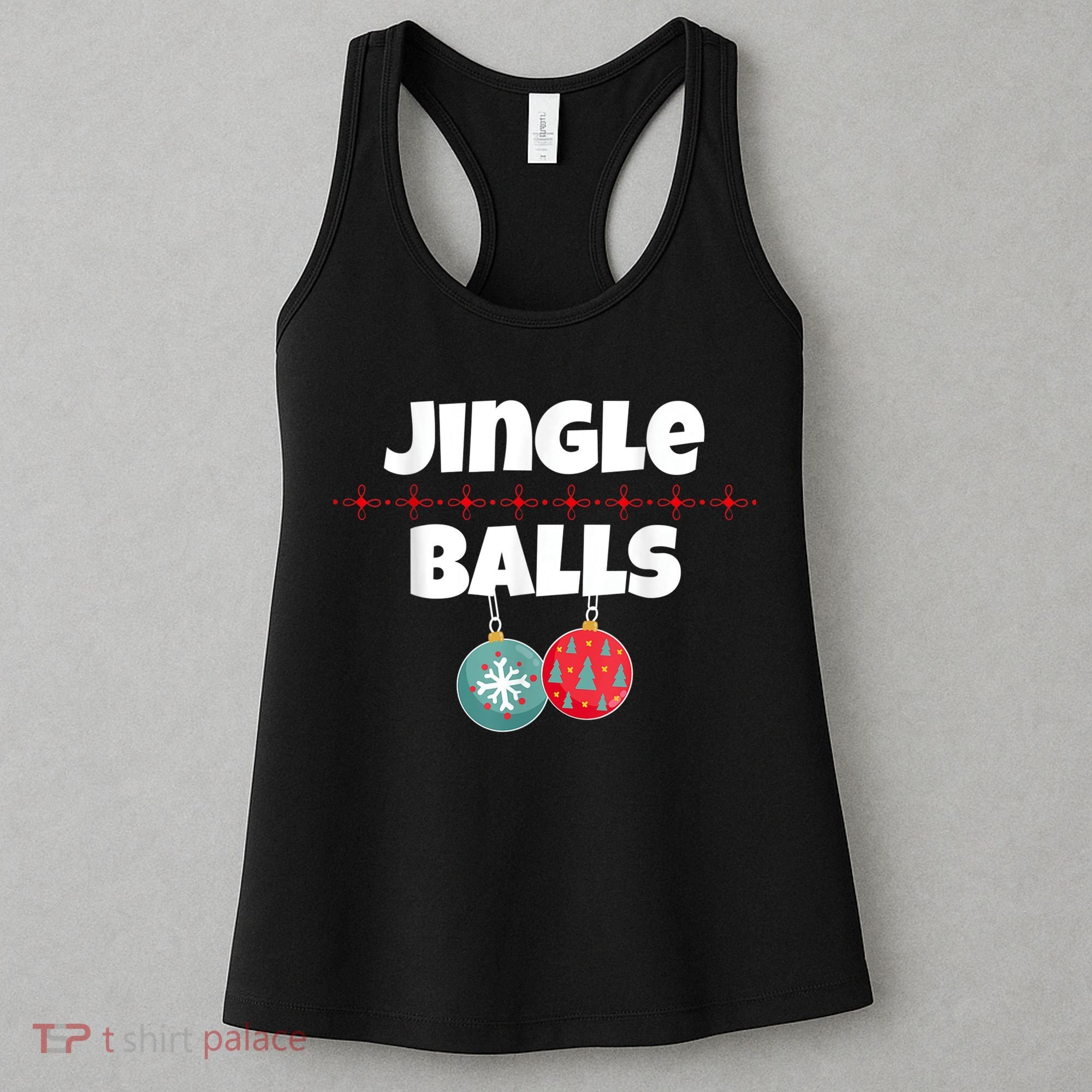 Jingle Balls Funny Matching Couple Chestnuts Women's Tank Top