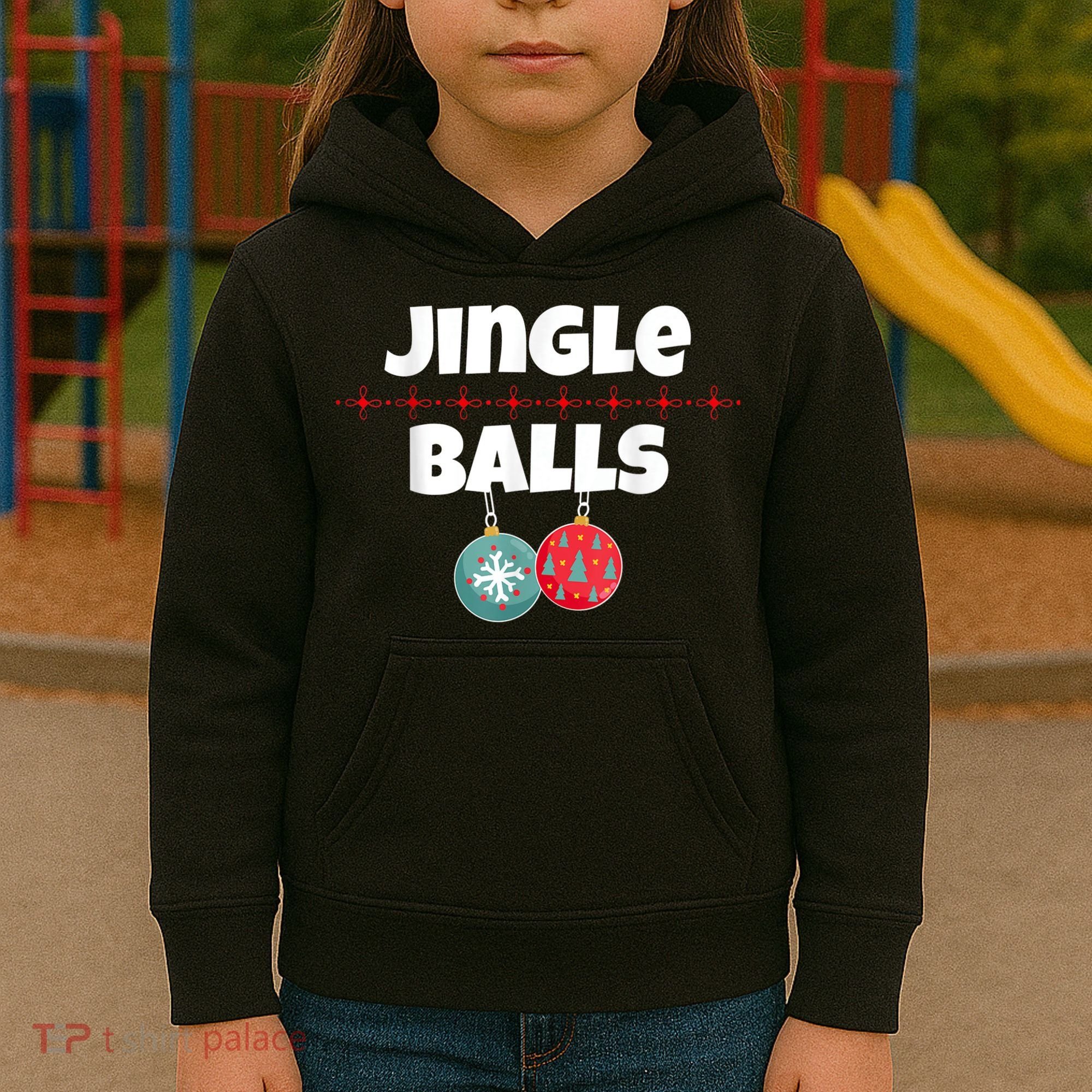 Jingle Balls Funny Matching Couple Chestnuts Kids Hoodie