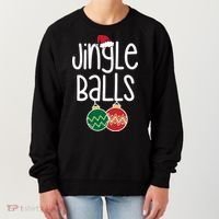 Jingle Balls Festive Christmas Holiday Women's Sweatshirt thumb 0