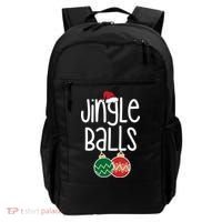 Jingle Balls Festive Christmas Holiday Backpack thumb 0
