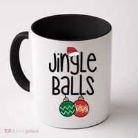 Jingle Balls Festive Christmas Holiday Coffee Mug thumb 0