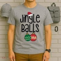 Jingle Balls Festive Christmas Holiday T-Shirt thumb 6