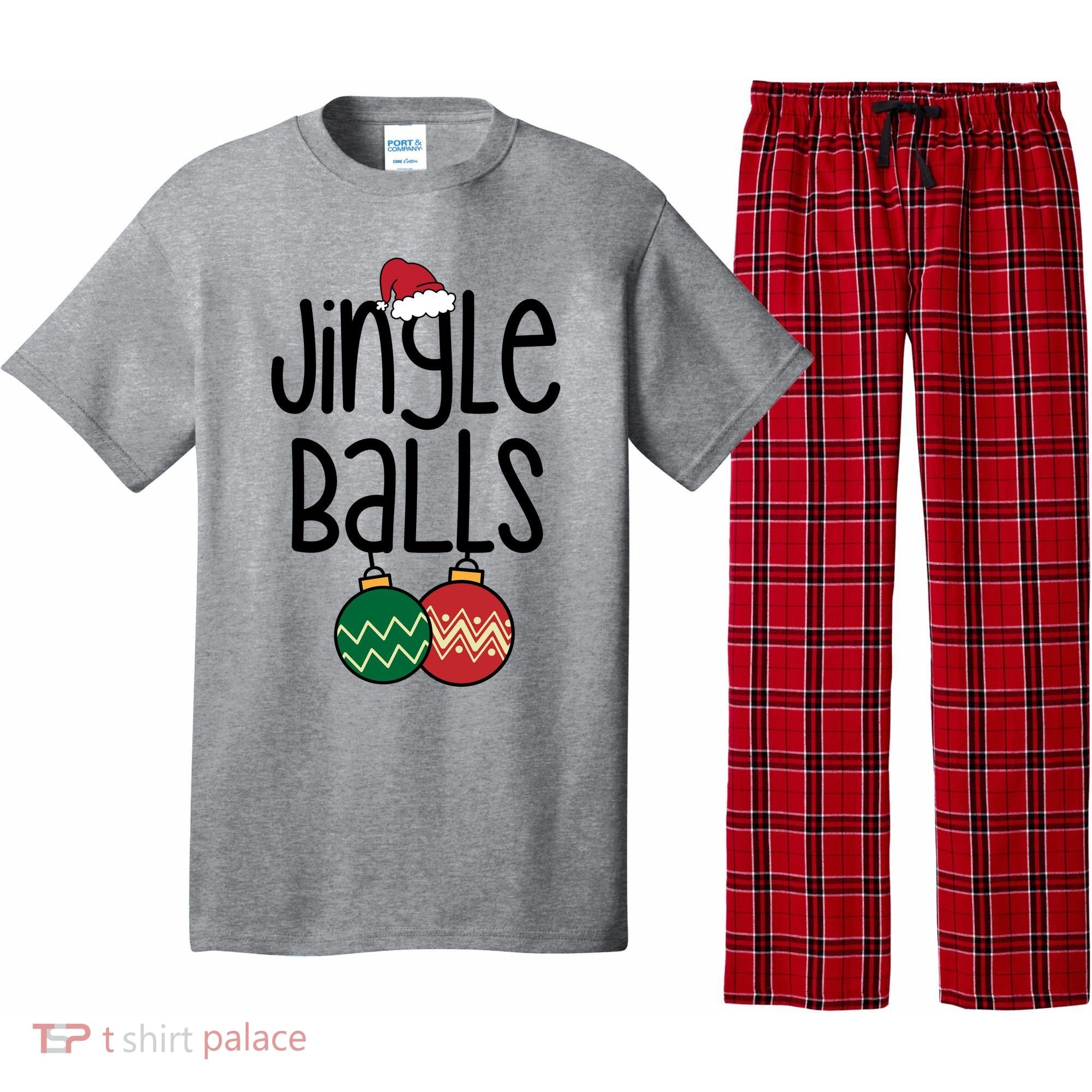 Jingle Balls Festive Christmas Holiday Pajama Set