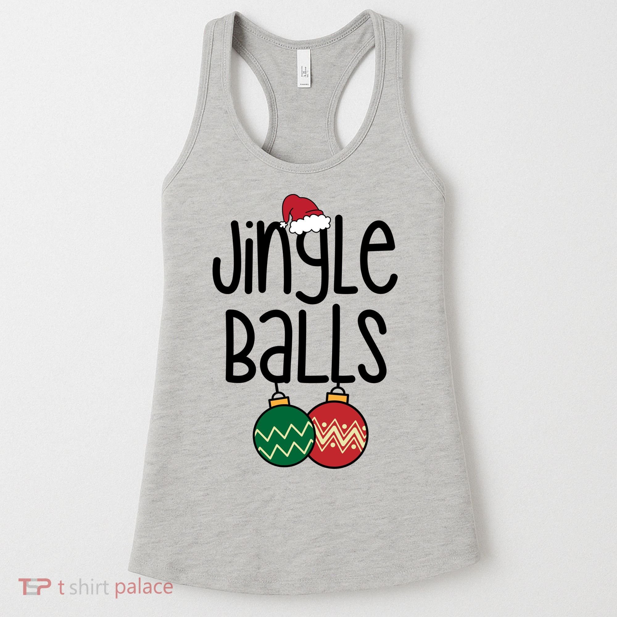 Jingle Balls Festive Christmas Holiday Women's Tank Top