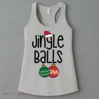 Jingle Balls Festive Christmas Holiday Women's Tank Top thumb 3