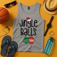Jingle Balls Festive Christmas Holiday Tank Top thumb 4