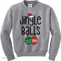 Jingle Balls Festive Christmas Holiday Kids Sweatshirt thumb 0