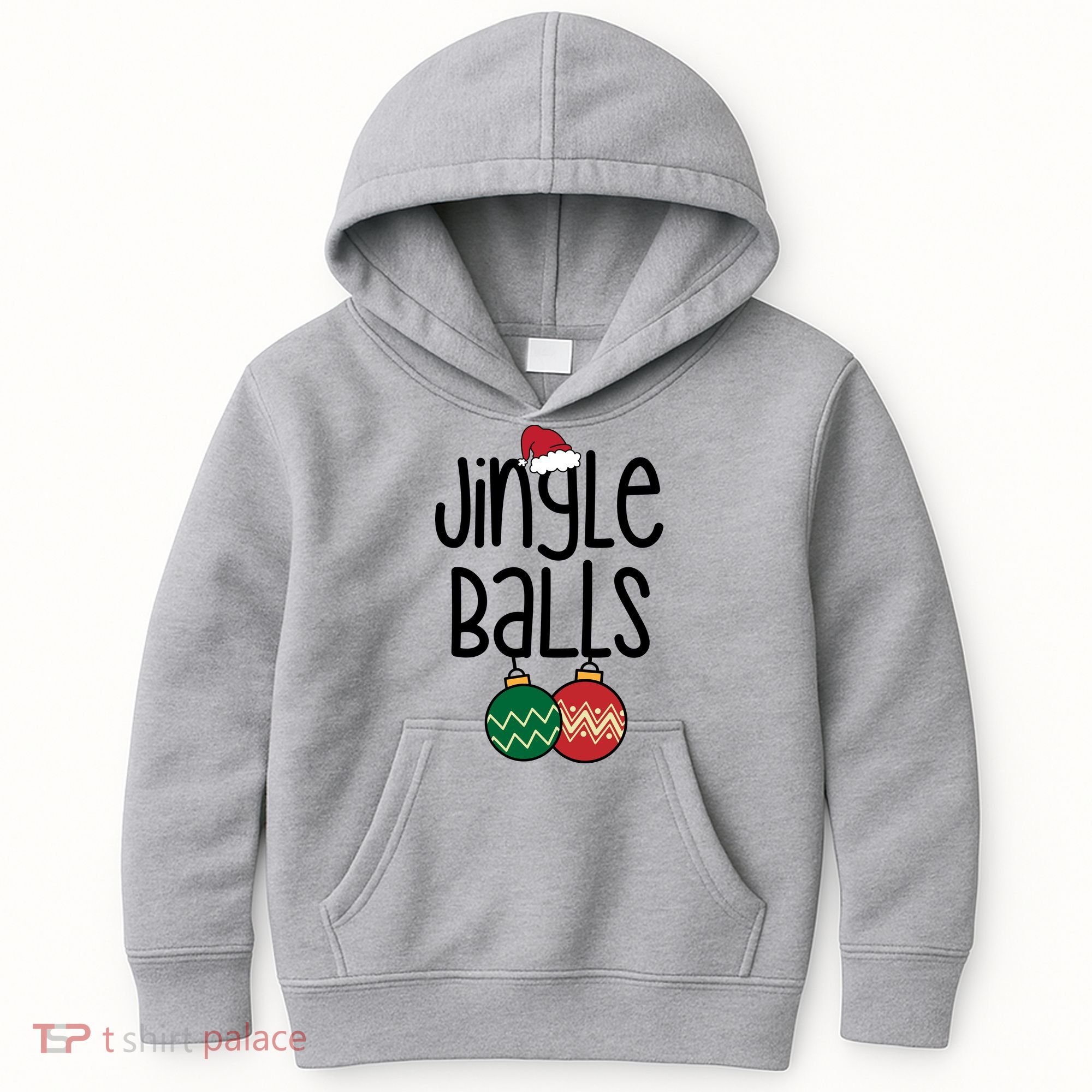 Jingle Balls Festive Christmas Holiday Kids Hoodie