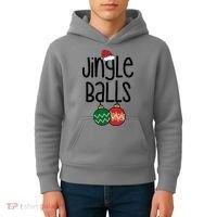 Jingle Balls Festive Christmas Holiday Kids Hoodie thumb 4