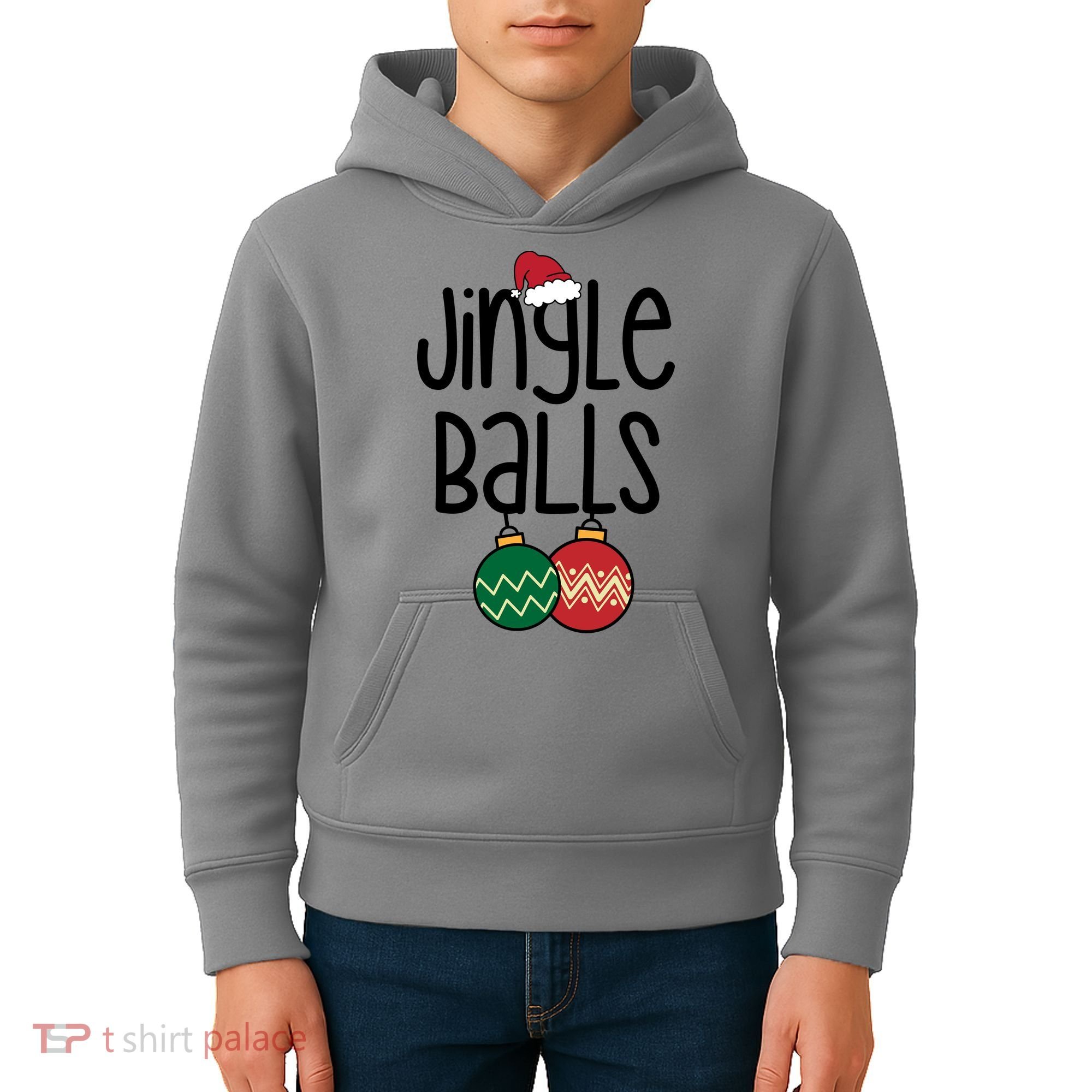 Jingle Balls Festive Christmas Holiday Kids Hoodie