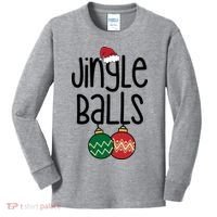 Jingle Balls Festive Christmas Holiday Kids Long Sleeve Shirt thumb 0