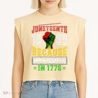 Juneteenth Black History Pride African American Freedom Garment-Dyed Women's Muscle Tee thumb 2