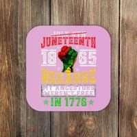 Juneteenth Black History Pride African American Freedom Coaster thumb 0