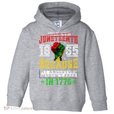Juneteenth Black History Pride African American Freedom Toddler Hoodie
