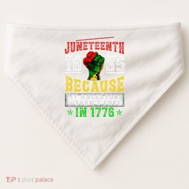 Juneteenth Black History Pride African American Freedom USA-Made Doggie Bandana