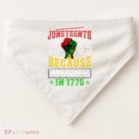 Juneteenth Black History Pride African American Freedom USA-Made Doggie Bandana thumb 0