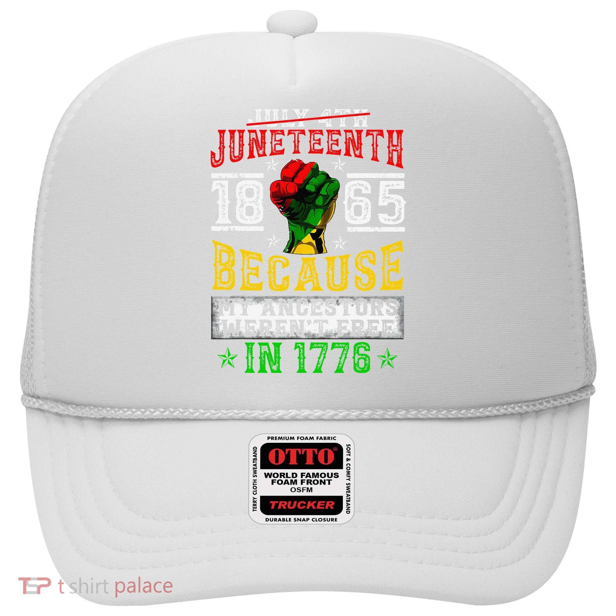 Juneteenth Black History Pride African American Freedom Hat