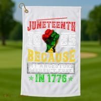 Juneteenth Black History Pride African American Freedom Golf Towel thumb 1