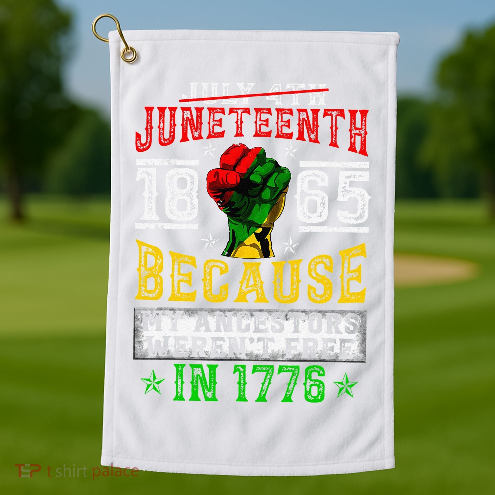 Juneteenth Black History Pride African American Freedom Golf Towel