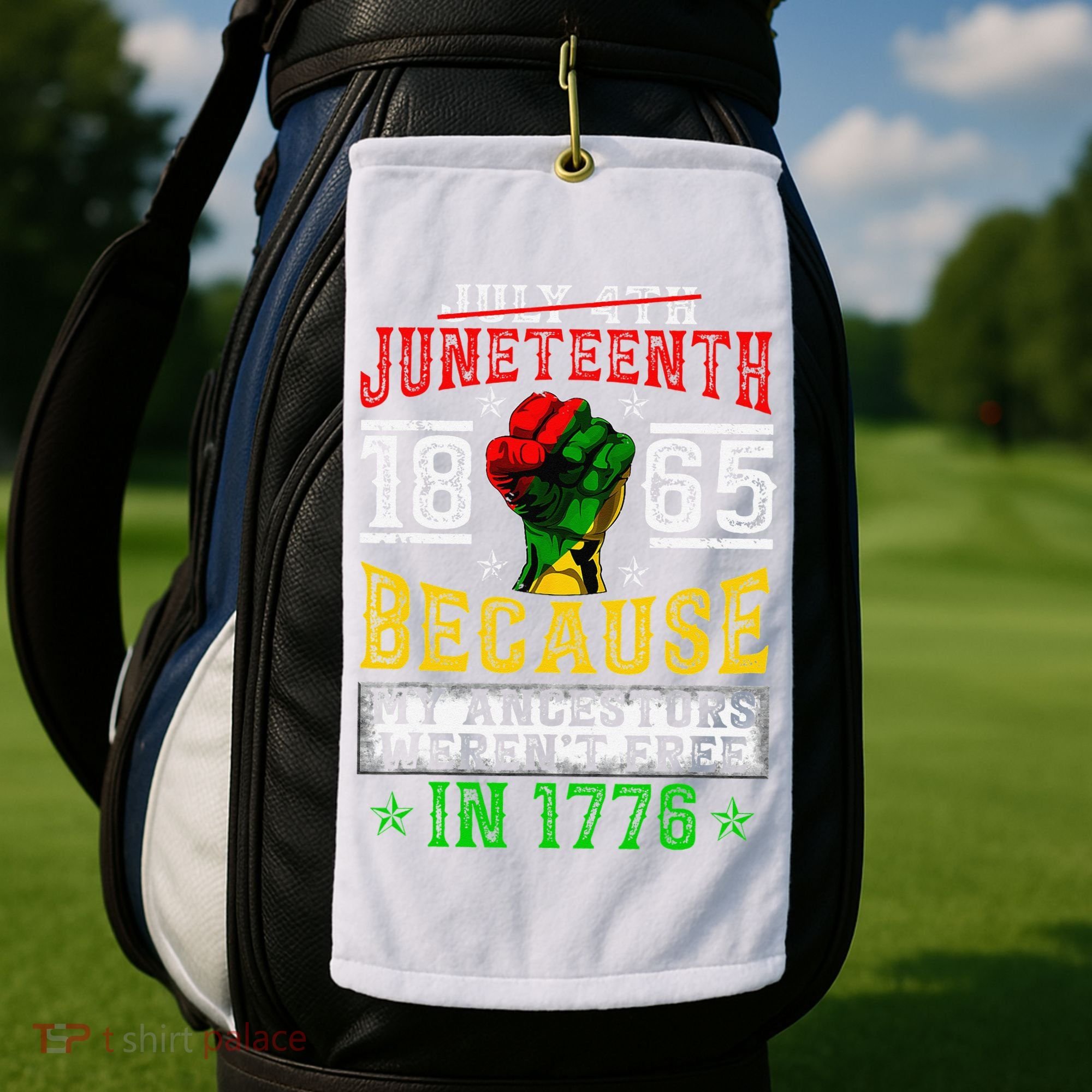 Juneteenth Black History Pride African American Freedom Golf Towel
