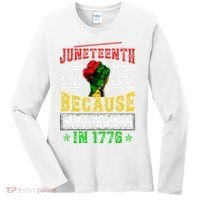 Juneteenth Black History Pride African American Freedom Women's Long Sleeve Shirt thumb 0