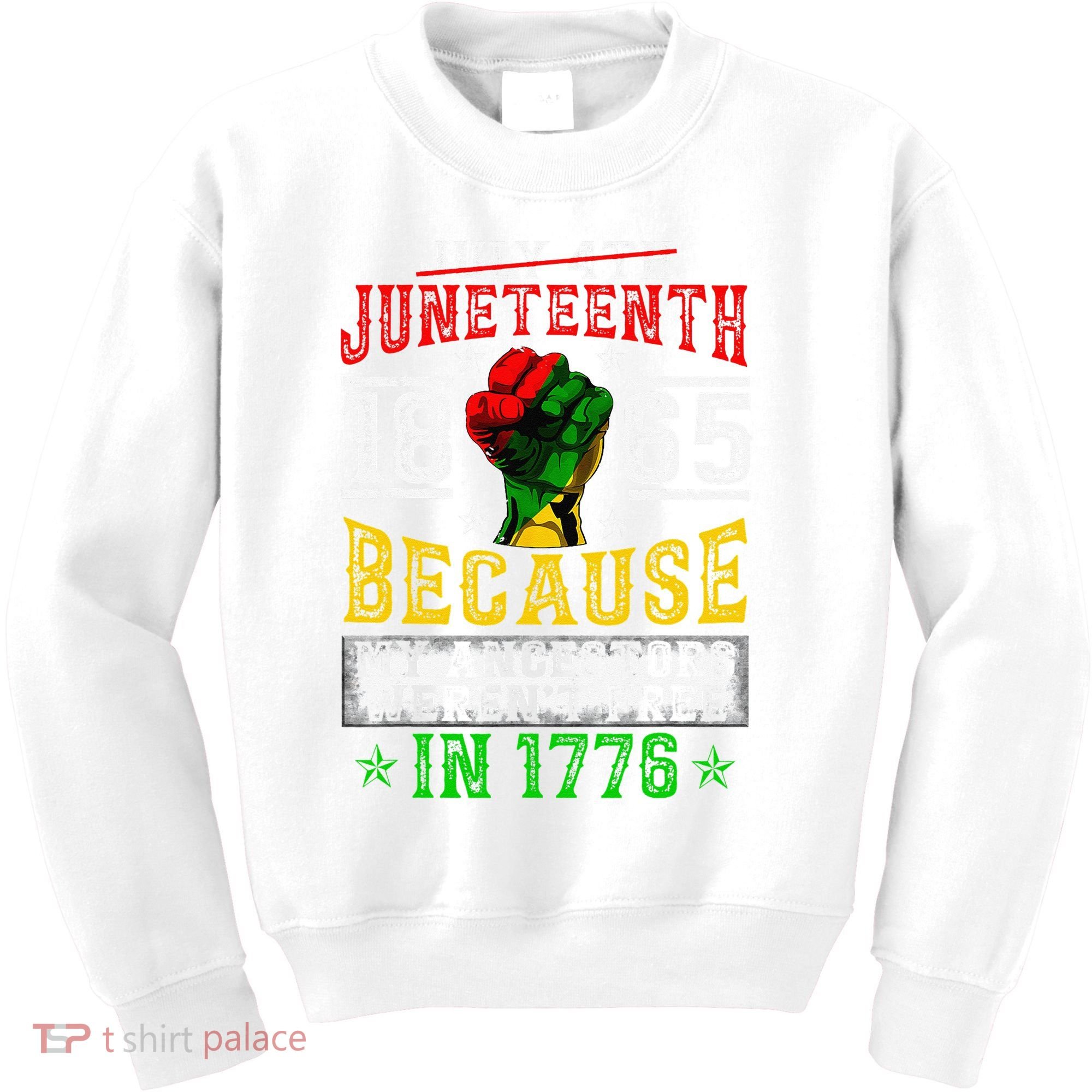 Juneteenth Black History Pride African American Freedom Kids Sweatshirt