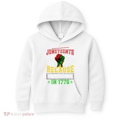 Juneteenth Black History Pride African American Freedom Kids Hoodie
