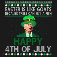 Joe Biden Happy 4th Of July Confused St Patricks Day Funny Coaster thumb 2