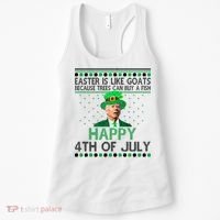 Joe Biden Happy 4th Of July Confused St Patricks Day Funny Women's Tank Top thumb 0