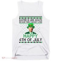 Joe Biden Happy 4th Of July Confused St Patricks Day Funny Tank Top thumb 0