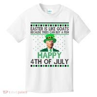 Joe Biden Happy 4th Of July Confused St Patricks Day Funny Kids T-Shirt thumb 0