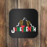 Juneteenth Black History Month Freedom Coaster thumb 0